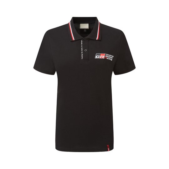 2026 Toyota Gazoo Racing GR Logo Women's Polo Shirt Black