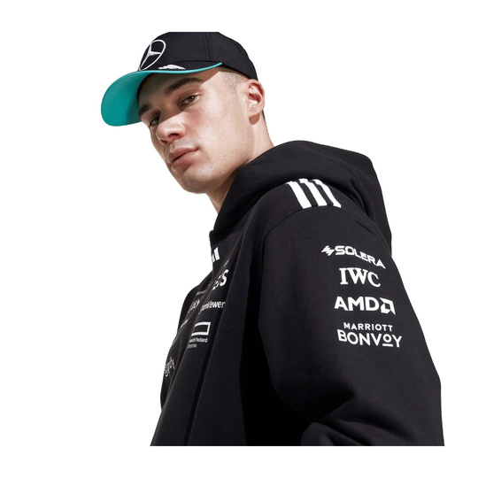 2025 Mercedes AMG F1 Mens Team Hooded Sweatshirt