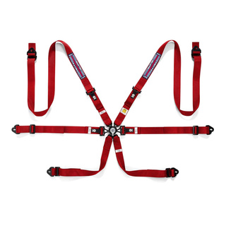 Sparco 04834HPD MARTINI 6 - points Safety Belts red (FIA)