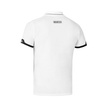Sparco Mens ZIP Poloshirt white