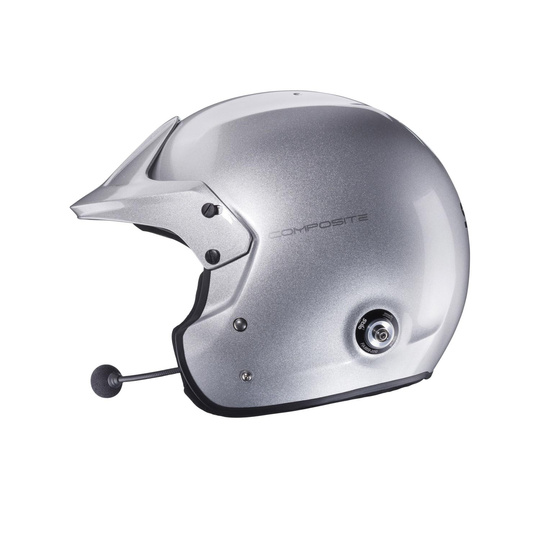 Stilo Intercom Helmet Venti TROPHY PLUS Rally Silver FIA-SNELL