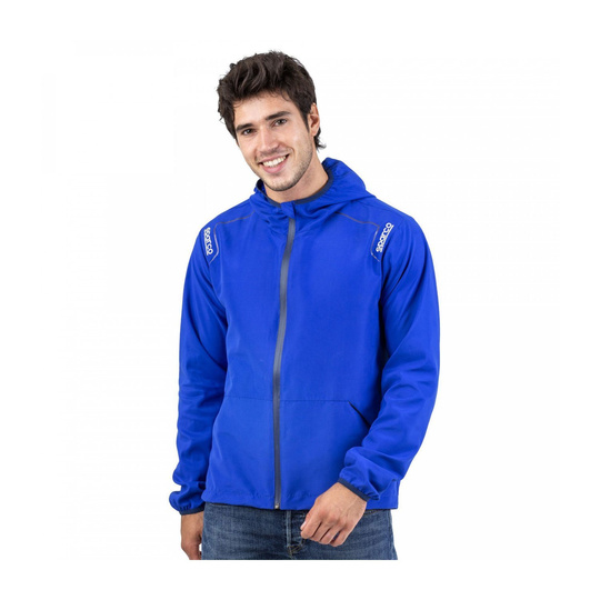 Sparco Mens WILSON Rain Jacket Blue