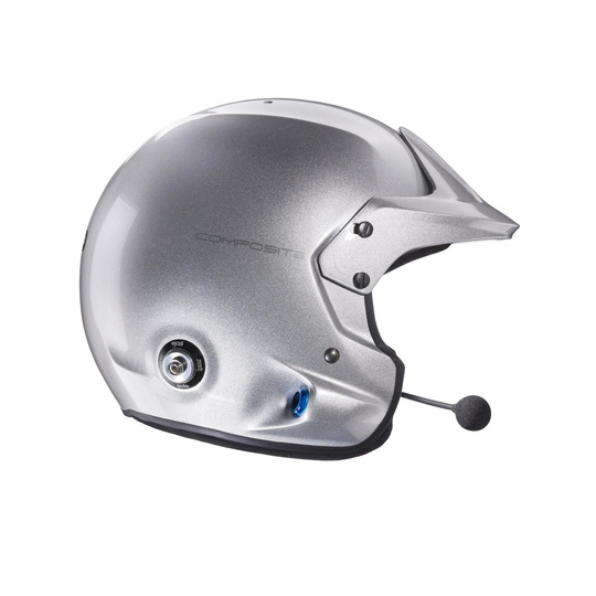 Stilo Intercom Helmet Venti TROPHY PLUS Rally Silver FIA-SNELL