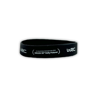 2024 Rally Poland WRC silicone wristband black