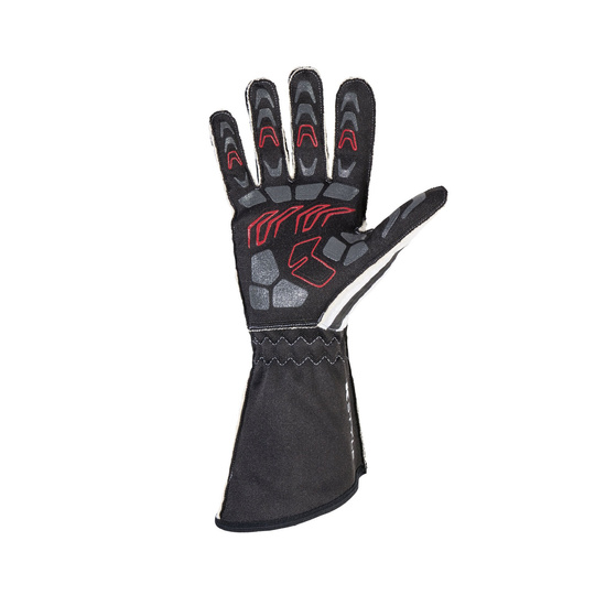OMP KS-1R Kating Gloves Black/White/Silver