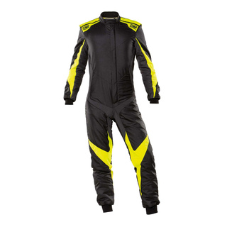 OMP ONE EVO X Racing Suit Black/Yellow (FIA homologation)
