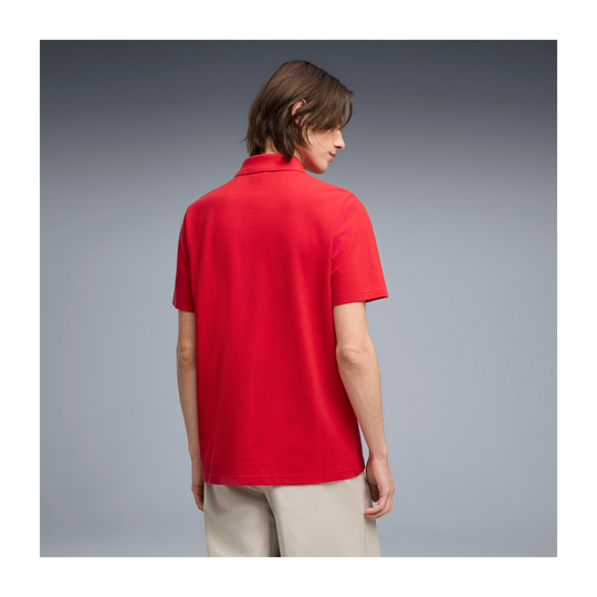 2026 Scuderia Ferrari F1 Mens Logo Polo Shirt red