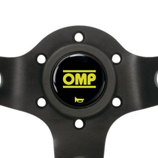 OMP Corsica Steering Wheel Black/Yellow Leather