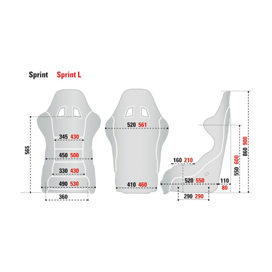 Sparco Sprint+ SKY Racing Seat Black (FIA)