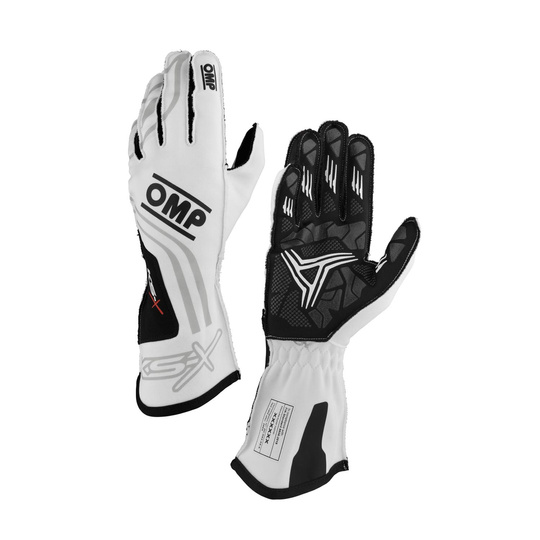 OMP KS-X 8877-2022 Racing Gloves White (FIA)