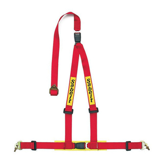 Sabelt 2" 3-Point Harness Red (ECE) Bolt-On/Snap Hook