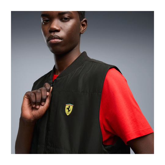 2026 Scuderia Ferrari F1 Mens Logo Gilet black