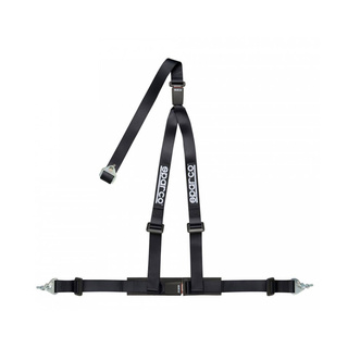 Sparco Club H-3M Dual 3-Point Harness Black (ECE)