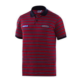 Sparco Mens Martini Sportline Polo shirt red