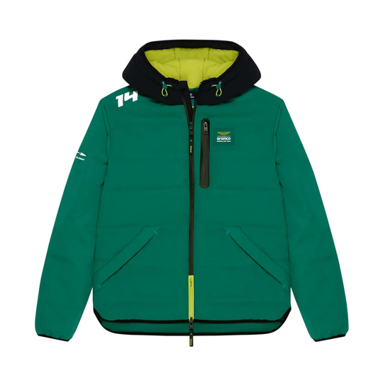 2024 Aston Martin F1 Mens Alonso Kimoa Puffy Jacket