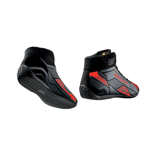 OMP Sport MY22 Shoes Black/Red (FIA)