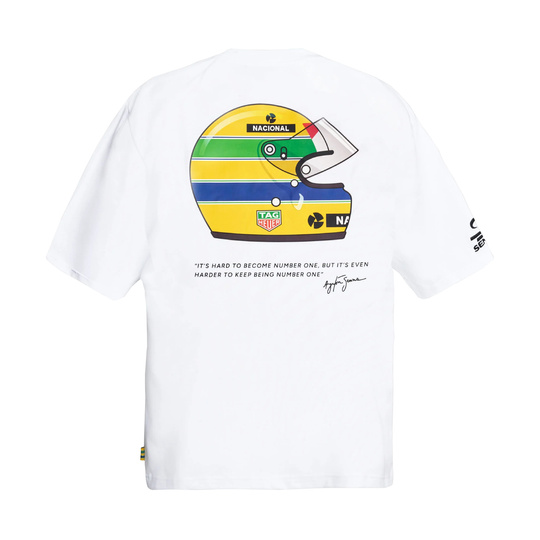 2026 Ayrton Senna F1 Mens TAG HEUER Helmet T-Shirt