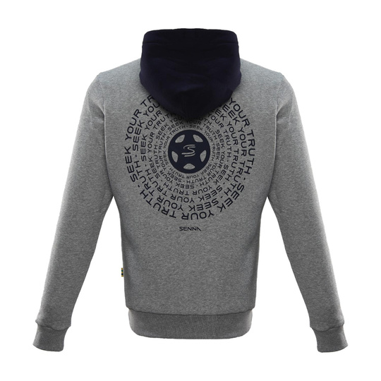 2025 Ayrton Senna Mens Seek Your Truth Hooded sweatshirt