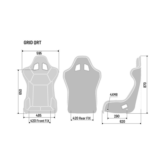 Sparco Grid Q SKY MY20 Racing Seat (FIA)