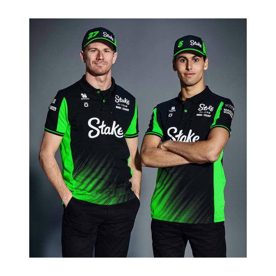 2025 Stake F1 Kick Sauber Mens Team Polo Shirt