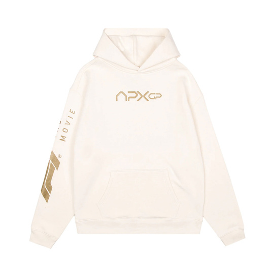 2025 Apex GP Mens Team Hooded Sweatshirt cream