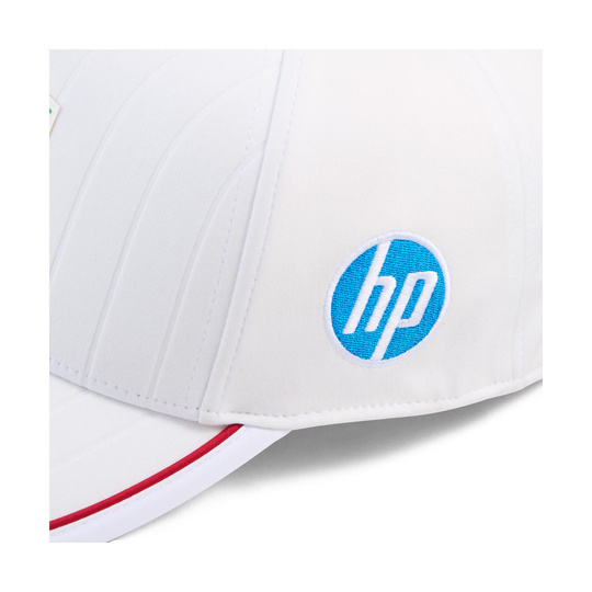 2025 Scuderia Ferrari F1 Team Hamilton White Baseball Cap