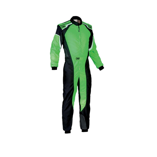 OMP KS-3 MY19 Kids Karting Suit green (with CIK FIA homologation)