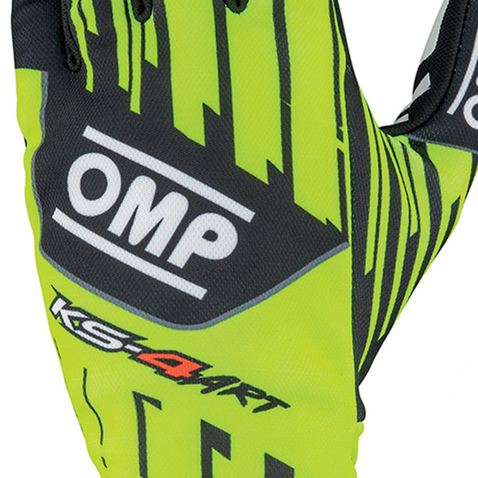 OMP KS-4 ART Racing Gloves Yellow