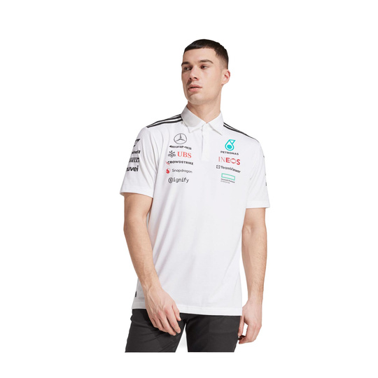 2025 Mercedes AMG F1 Mens Team Polo shirt white