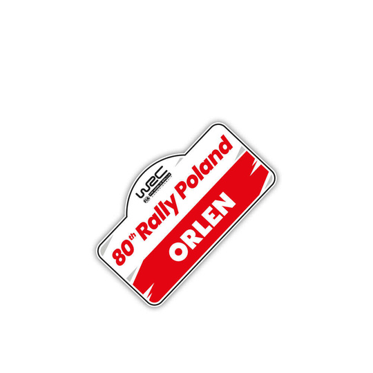 2024 Rally Poland WRC sticker small