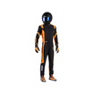 Sparco Thunder Kids Race Suit Black/Orange (FIA)
