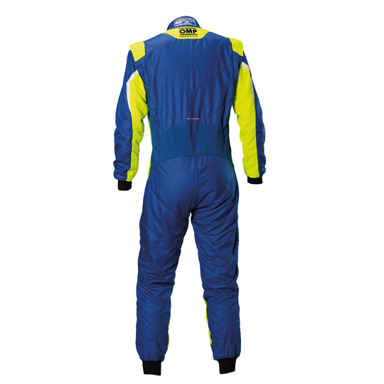 OMP Tecnica Evo MY23 Race Suit Blue/Yellow (FIA)