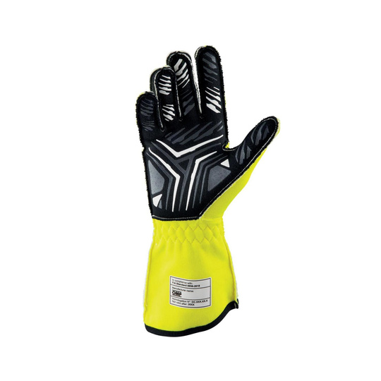 OMP ONE-S MY20 Racing Gloves Yellow (FIA)