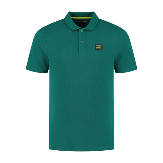 2025 Aston Martin F1 Men's Tech Waffle Green Polo