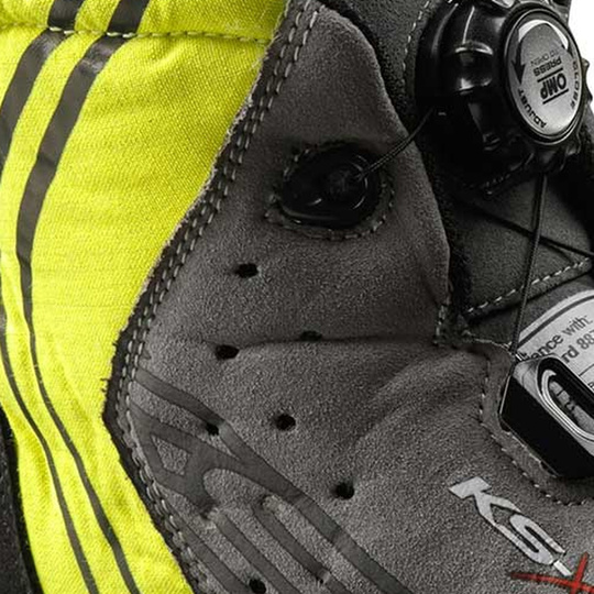 OMP KS-X R Racing Shoes Black/Yellow (FIA)