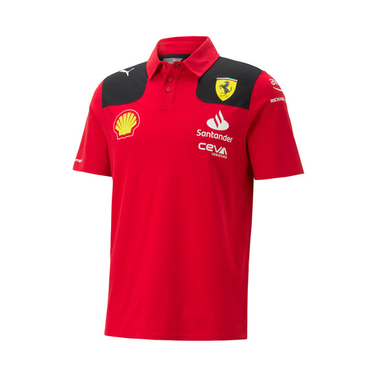  Ferrari F1 Mens Team Polo Shirt red