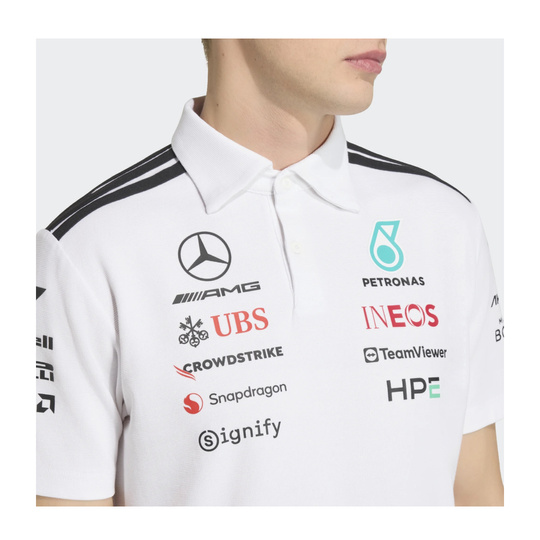2026 Mercedes AMG F1 Team Polo Shirt White
