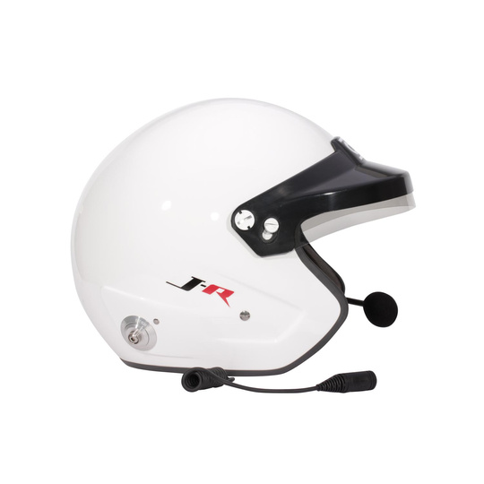 OMP J-Rally Open Face Helmet white (FIA)
