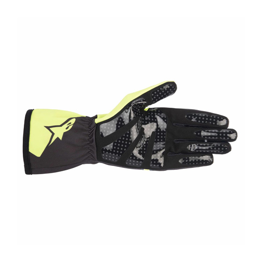 Alpinestars TECH-1 K RACE V2 CORPORATE Karting Gloves Grey-Yellow