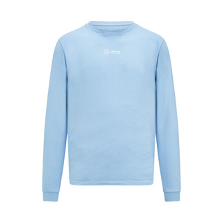 Mercedes AMG F1 Mens Longsleeve LS Retro Blue