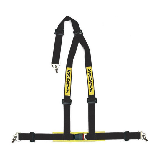 Sabelt 2" 3-Point Harness Black (ECE) Snap Hook