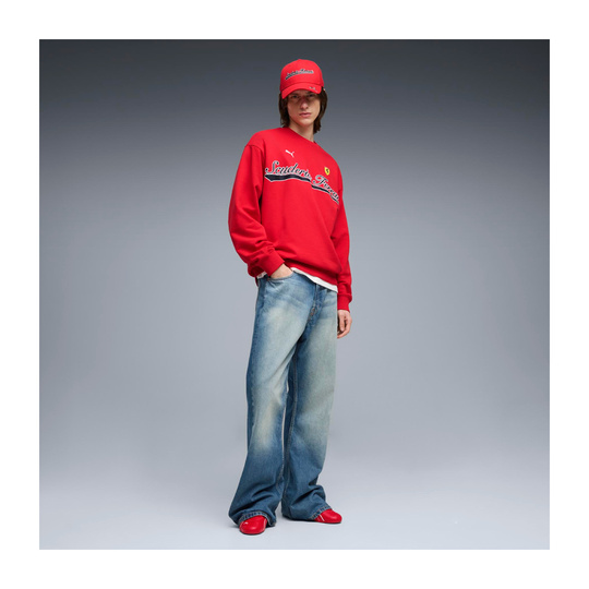 2026 Scuderia Ferrari F1 Crew Neck Sweatshirt Red