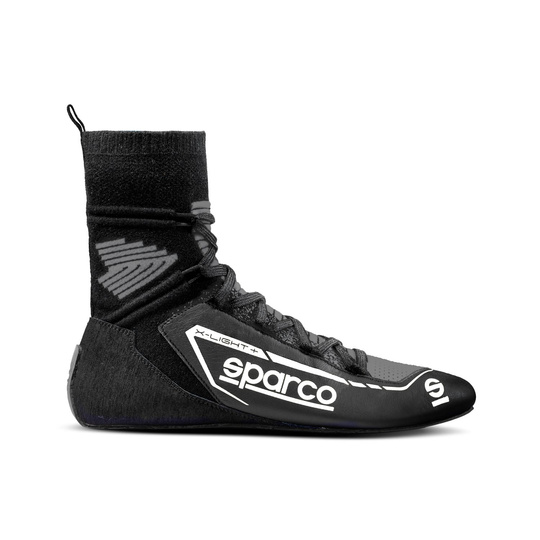 Sparco X-Light+ Shoes Black/White (FIA)