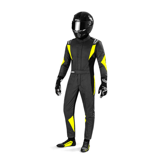 Sparco SUPERLEGGERA Racing Suit Grey-Yellow (FIA)