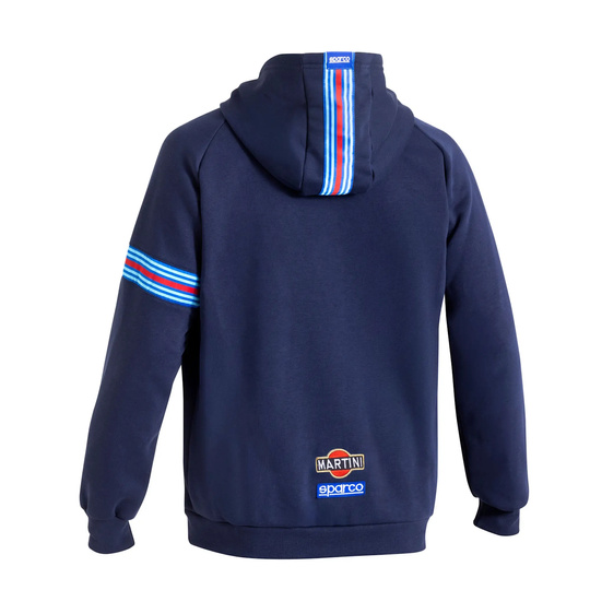 Sparco Martini Racing MY25 Zip Hoodie Navy Blue
