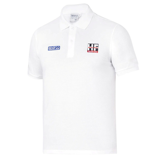 Sparco Lancia HF Squadra Corse Lunetta Polo Shirt White