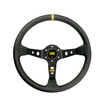 OMP Corsica Steering Wheel Black/Yellow Leather