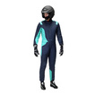 Sparco Sprint Advanced Asymetrical Race Suit Navy Blue/Green (FIA)