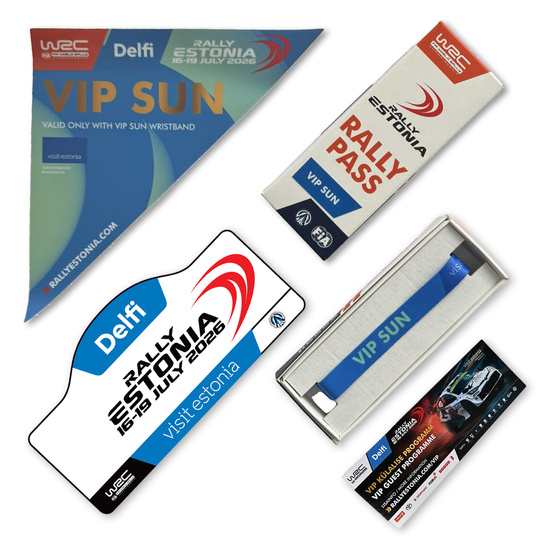 WRC Delfi Rally Estonia 2026 VIP Pass Sunday — One-Day VIP Ticket