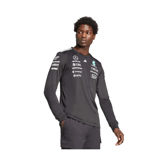 2025 Mercedes AMG F1 Mens Team Longsleeve T-shirt black
